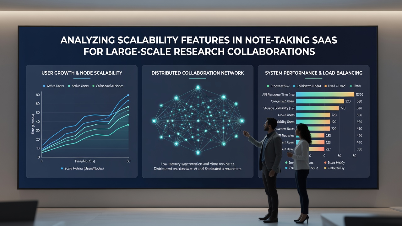 Research collaboration interface displaying shared notes across distributed team members