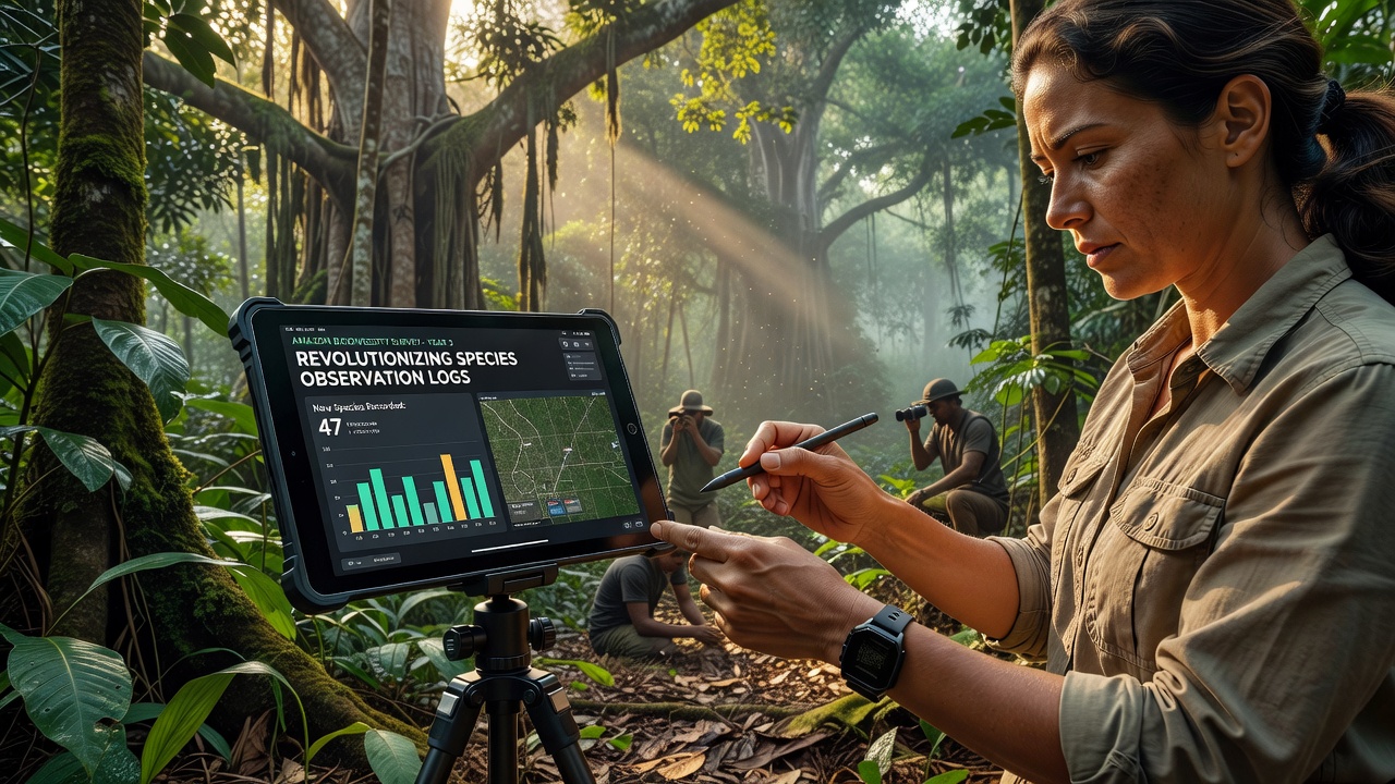 Revolutionizing Species Observation Logs for Biologists Conducting Multi-Year Amazon Surveys